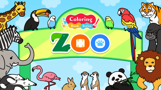 Download Coloring book series Zoo Switch NSP, XCI ROM 